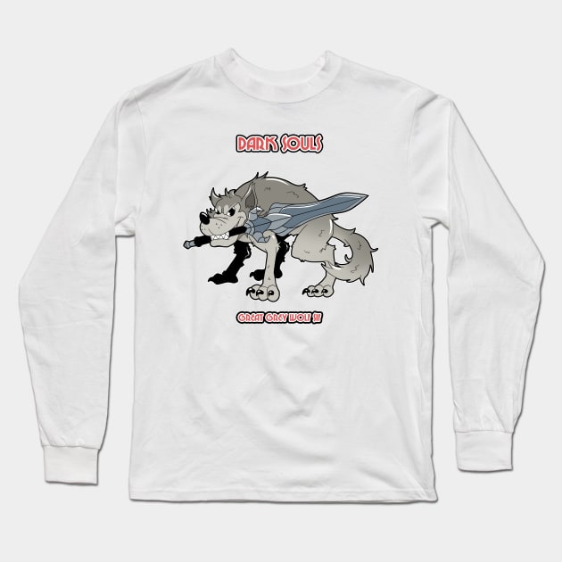 GREAT GREY WOLF SIF IN Long Sleeve T-Shirt by Mustakro